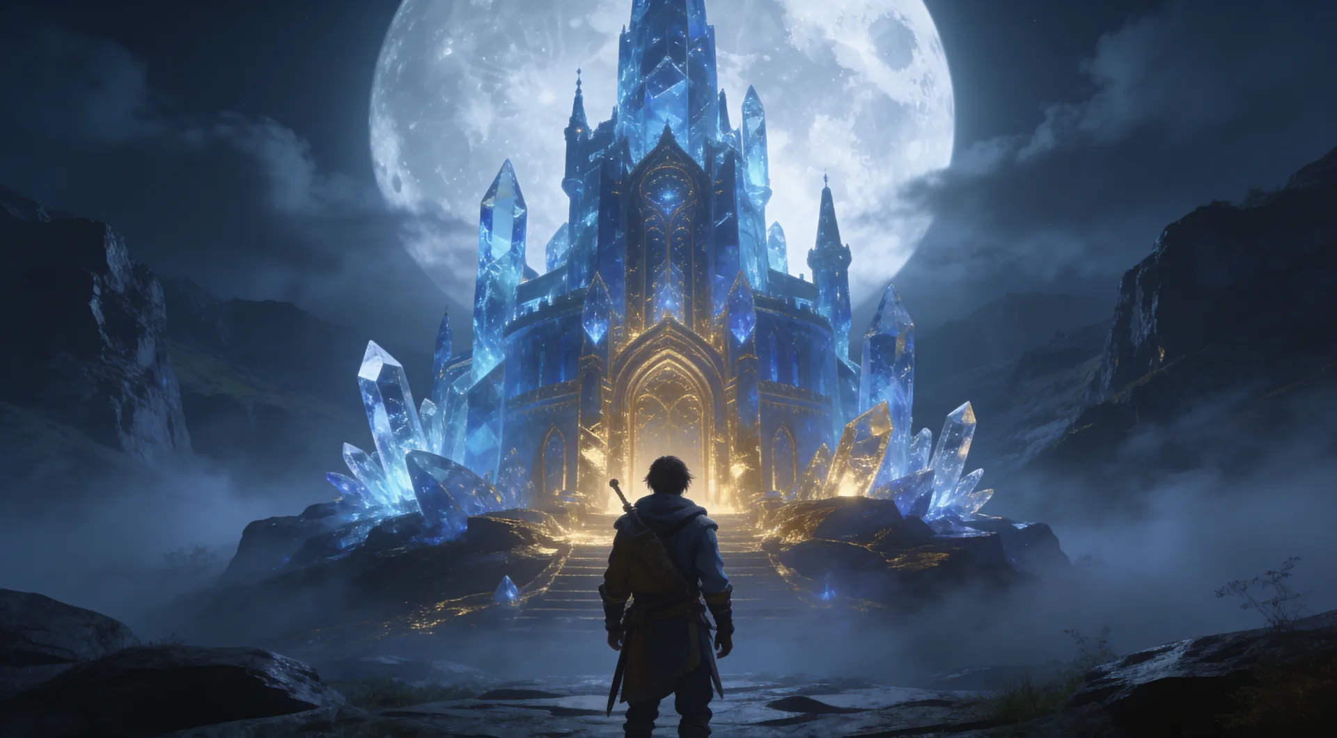 AI-generated fantasy story video concept
